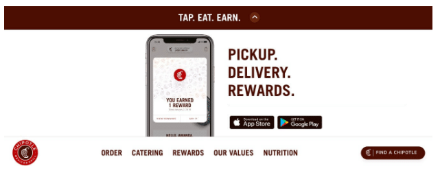 Chipotle online experience